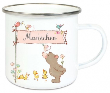 Preview: Bärchen Tasche Wechselwäsche Wechselkleidung (personalisiert) für Kindergarten  Wunschname KITA Kindergarten Einschulung Lüttentüddel®